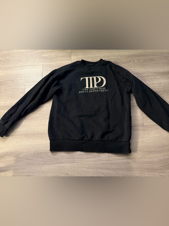Taylor Swift Tops - Taylor Swift-The Tortured Poets Department Black Logo Sweatshirt